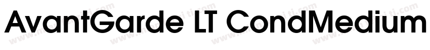 AvantGarde LT CondMedium 粗体字体转换